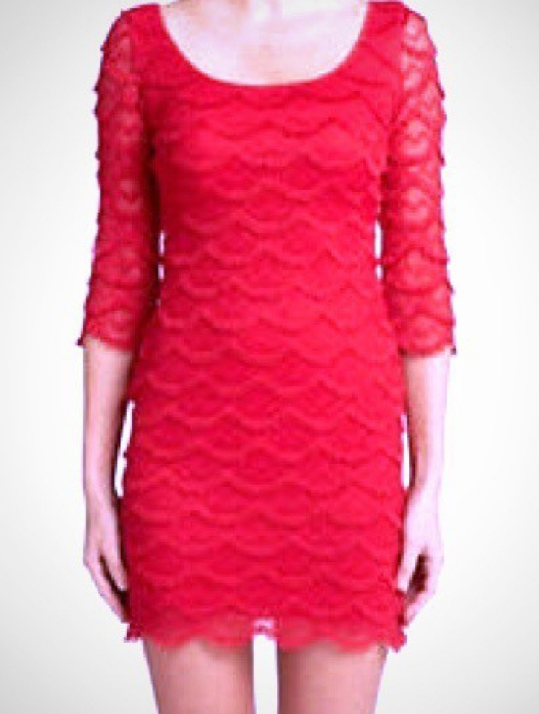 Guess red dress